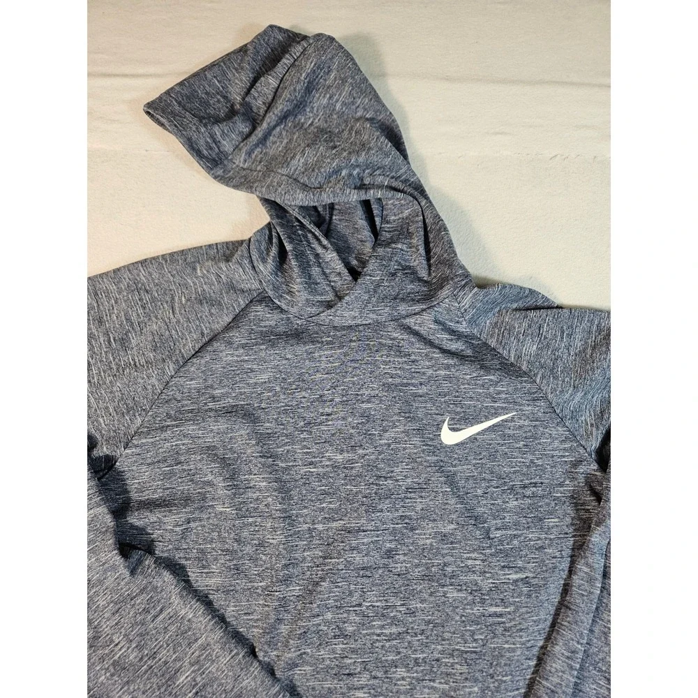 Nike Swim Dri-FIT UV‎ Hoodie Mens Small Blue Heathered NESSB669-440 NWT
